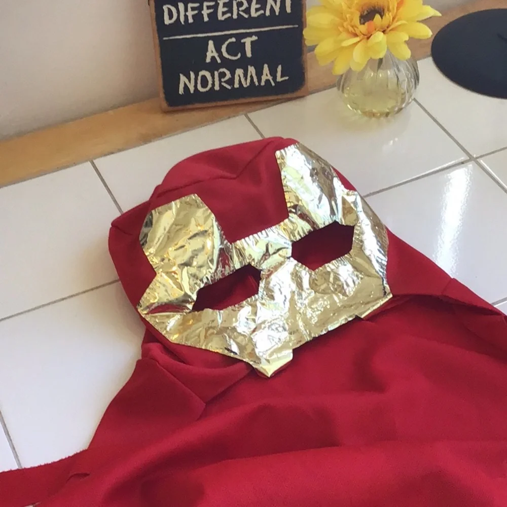 ‘Iron Man’ Superhero Masked Cape